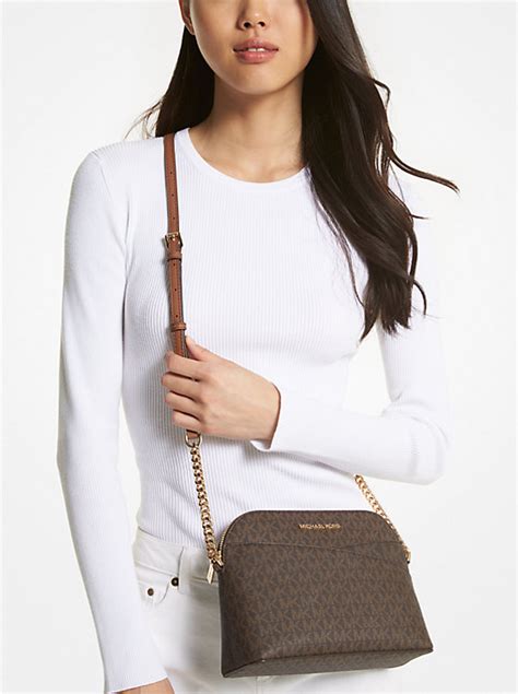 michael kors 3 set bag|MICHAEL Michael Kors Jet Set Monogram Patent Crossbody Bag.